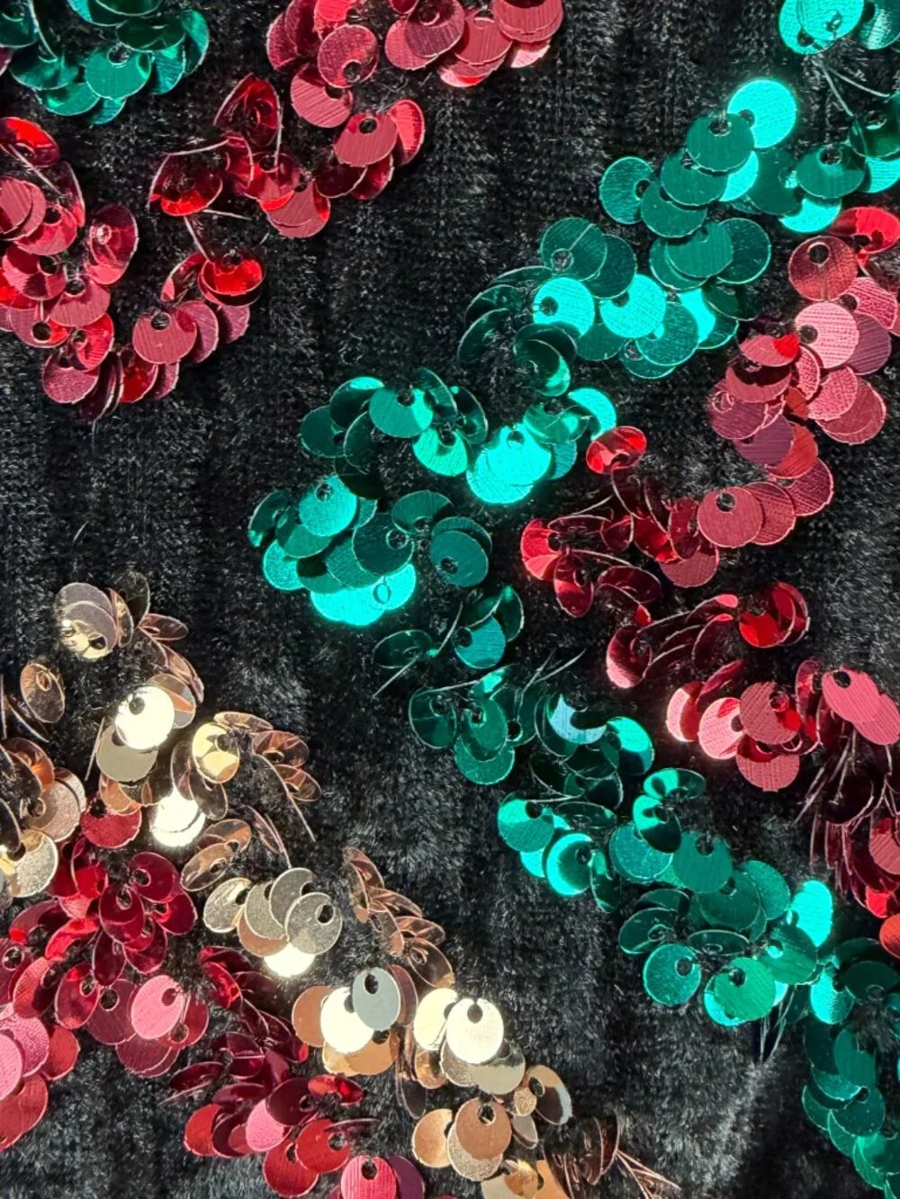 SHEIN Women’s XL Sequin Skort Mini Skirt Black Multicolor Sparkle Elastic Waist